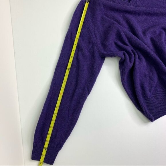 HOST PICK Blue  Harbour Purple Extra Fine Lambswool Sweater - Picture 3 of 8